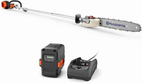 Husqvarna 330iKP Combi Switch   Pole Saw Attachment, 10-Inch Electric Pole Saw with 4 Ah Battery and Charger Included, 970701205