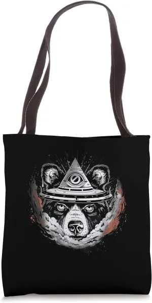 Illuminaughty Mystique, Cosmic Eye Gay Bear Tote Bag