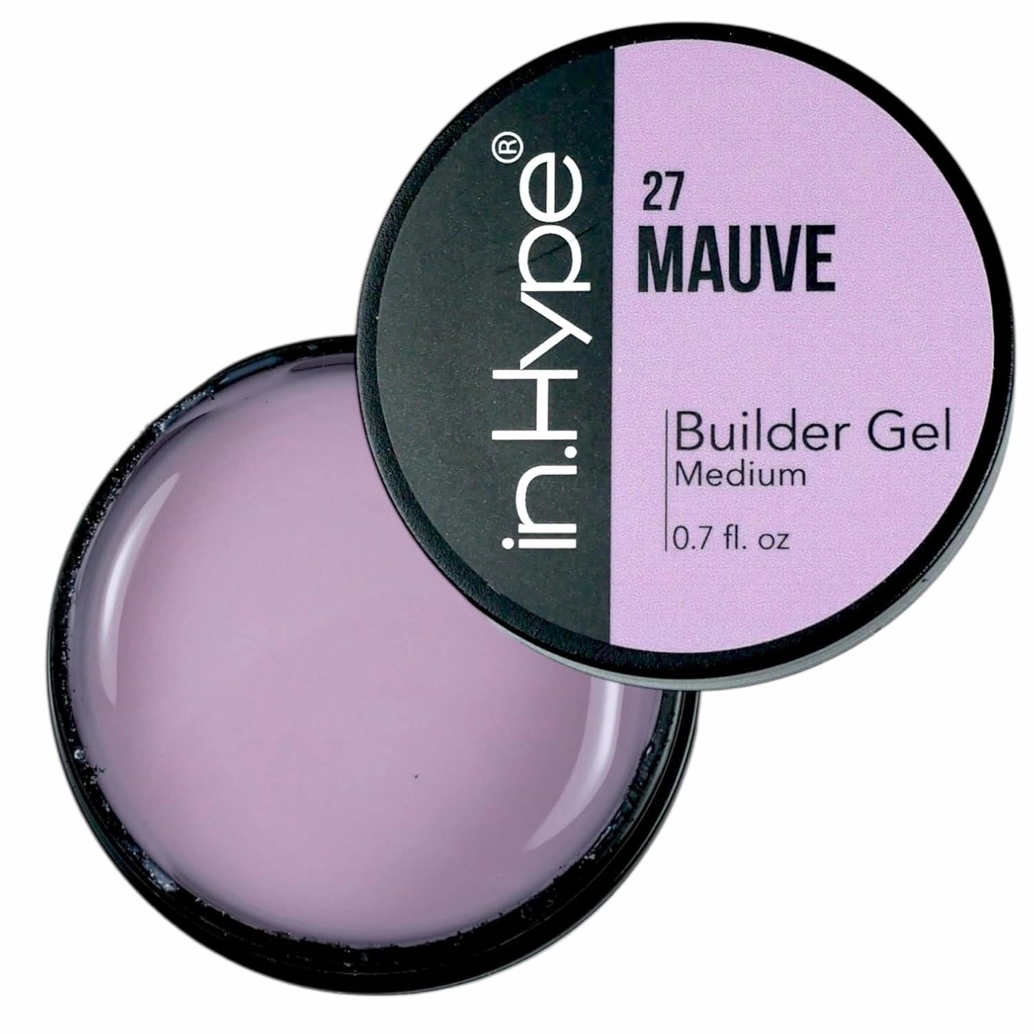 IN.HYPE UV/LED Hard/Builder Gel Self-leveling for Nail Extension/Strengthening/Overlays #27 Mauve Pink