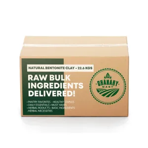 Indian Healing Bentonite Clay Natural Face Mask Powder – Cleansing Properties – For Healing & Skin Detox - Affordable Bulk Rate – 50 lbs. Bulk Bag