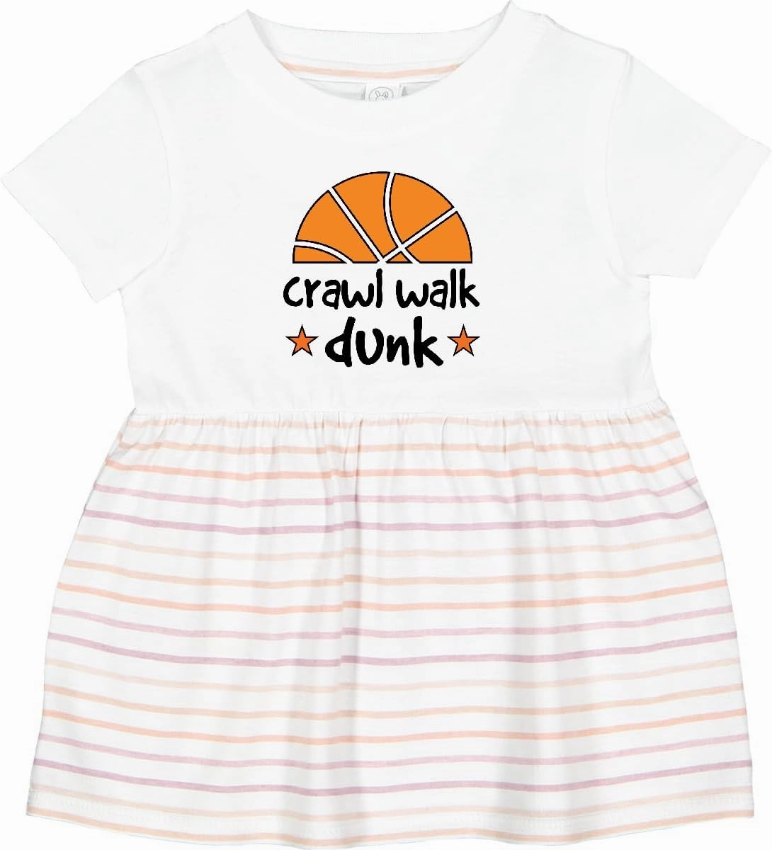 inktastic Basketball Crawl Walk Dunk Infant Dress