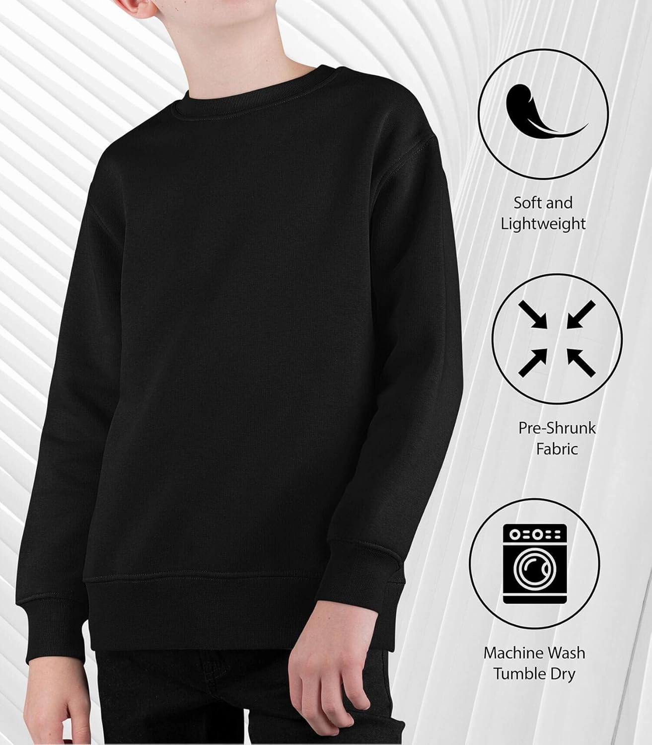 Instant Message - Bear Roasting Marshmallows - Toddler & Youth Crewneck Fleece Sweatshirt
