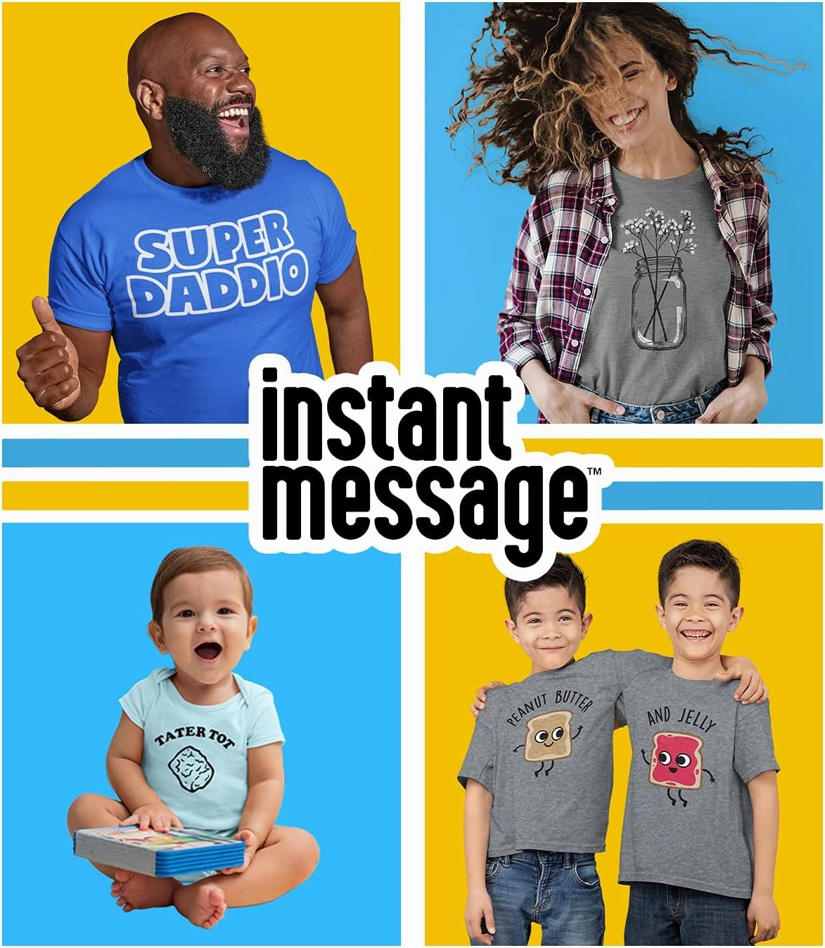 Instant Message - Bear Roasting Marshmallows - Toddler & Youth Crewneck Fleece Sweatshirt