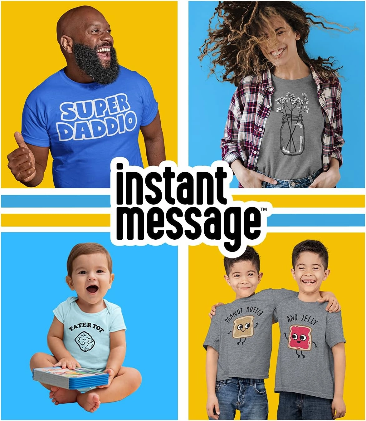 Instant Message - Brother Bear Ugly Style - Youth Crew Fleece
