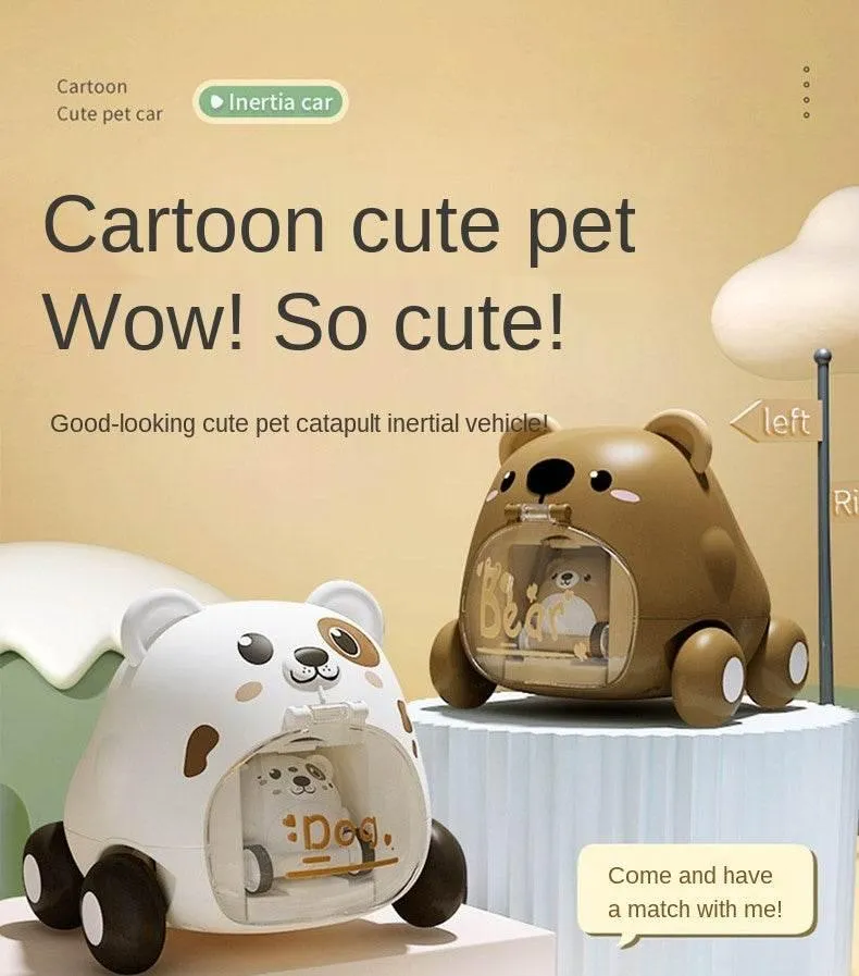 Interactive Toy Car - Fun Cartoon Vehicle for Kids
