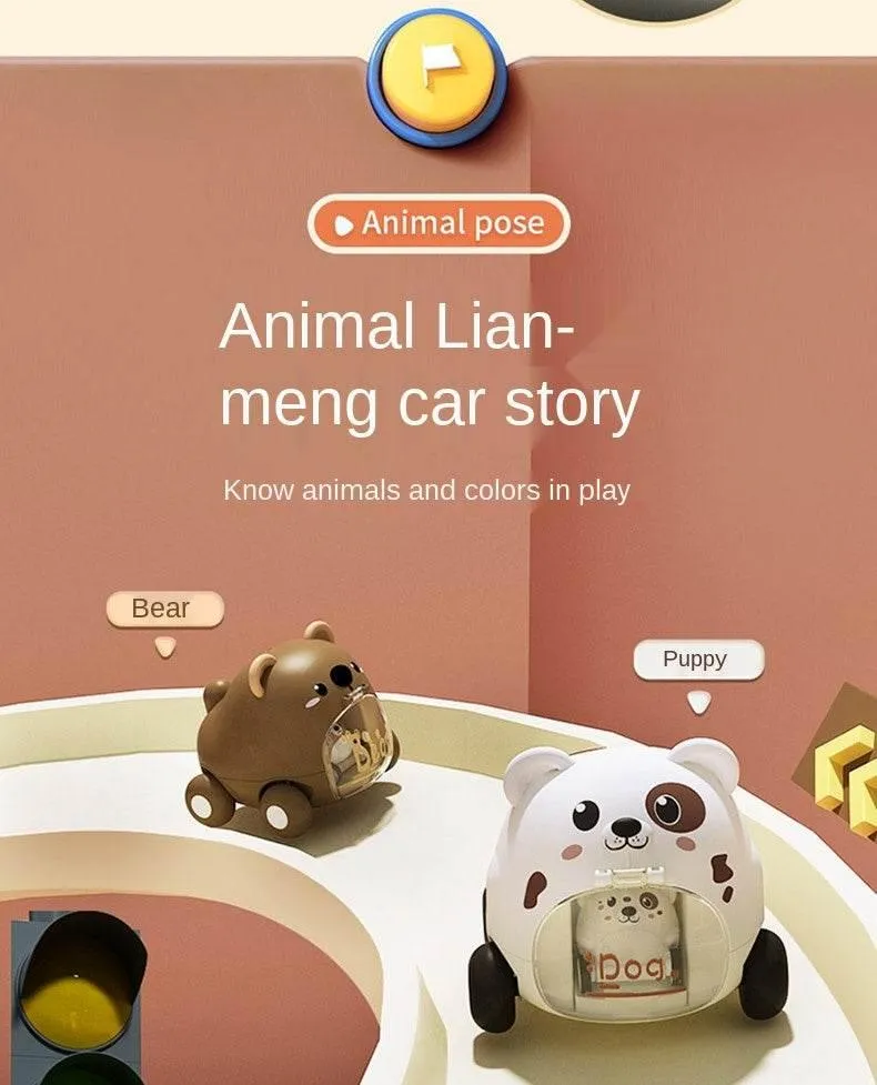 Interactive Toy Car - Fun Cartoon Vehicle for Kids