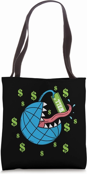Internet vs. Wallstreet Shortseller vs. Hedgefond Manager Tote Bag