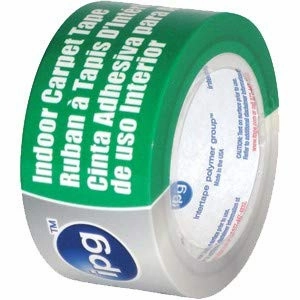 IPG 9970 2" x 36Yd Double Faced Vinyl Carpet Tape - 12ct. Case