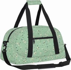 Irregular Note Kids Overnighter Duffel Bags for Boys, Carry-On Size Sports Gym Bag with Front Zipper Pocket for School Practice or Overnight Travel Weekender Sleepover Tote Bag