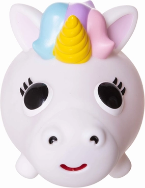 Japan Oshaberi Doubutsu Talking Animal by Sankyo Toys - Borukuma Stress Relievers Squishy Ball - Unicorn