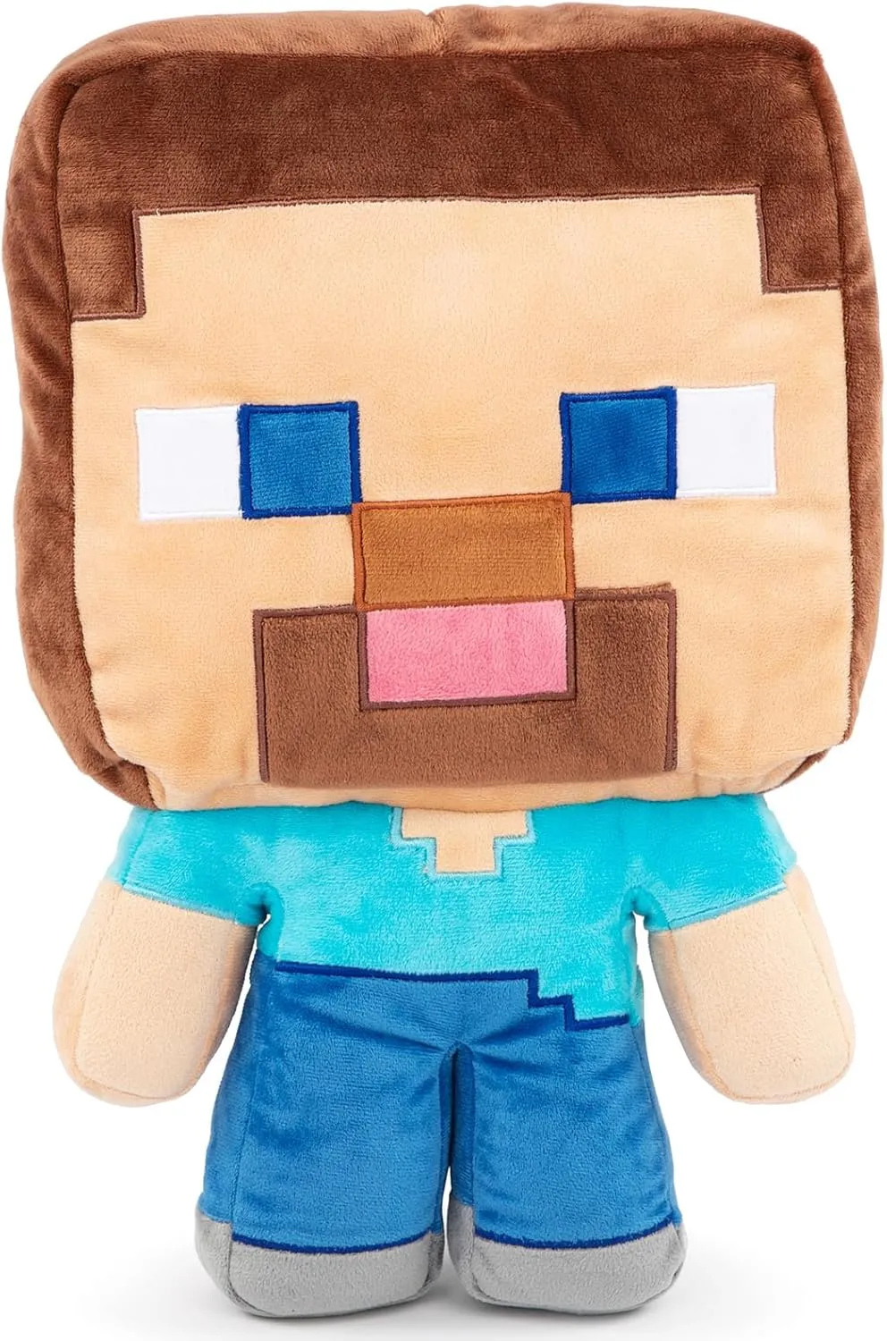 Jay Franco Mojang Minecraft Steve Plush Pillow Buddy - Super Soft Polyester Microfiber, 16 inch (Official Product)