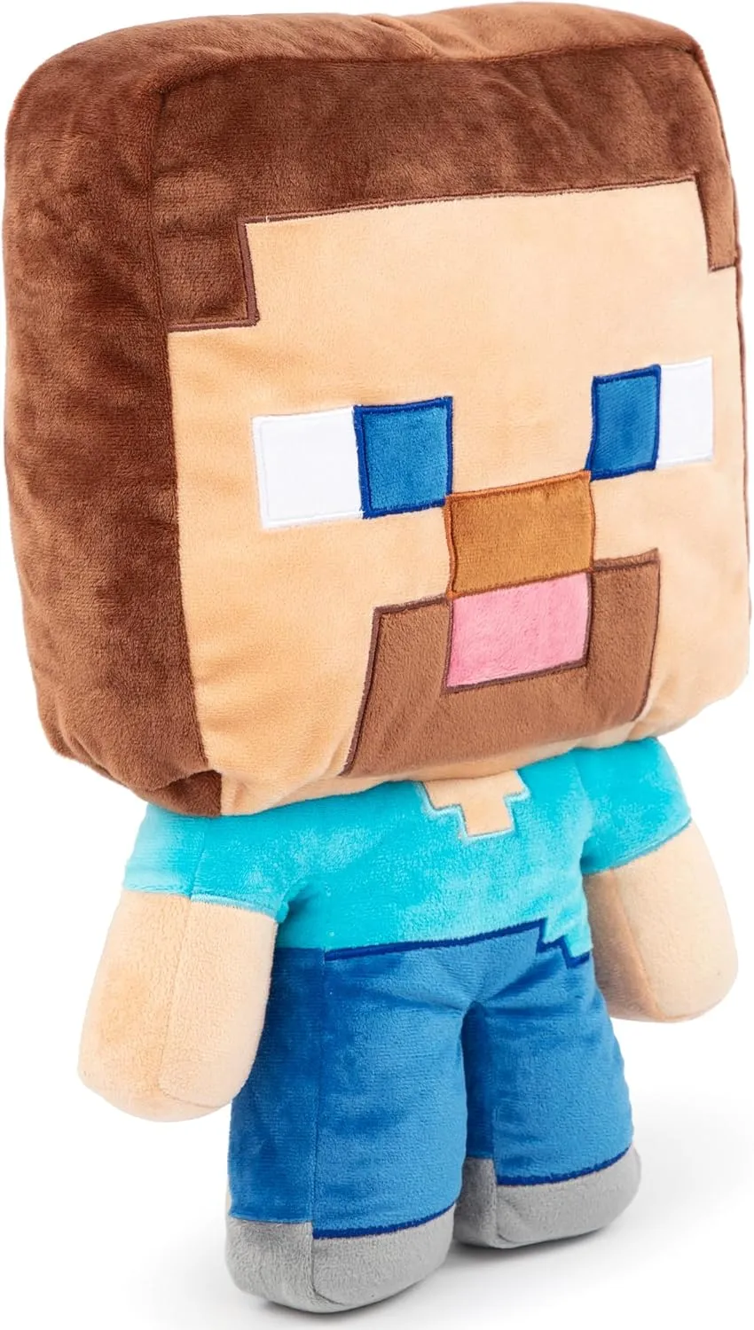 Jay Franco Mojang Minecraft Steve Plush Pillow Buddy - Super Soft Polyester Microfiber, 16 inch (Official Product)