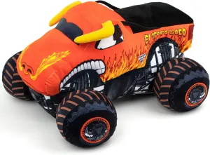 Jay Franco Monster Jam Plush Stuffed El Toro Loco Pillow Buddy - Super Soft Polyester Microfiber, 14 inches (Official Monster Jam Product)