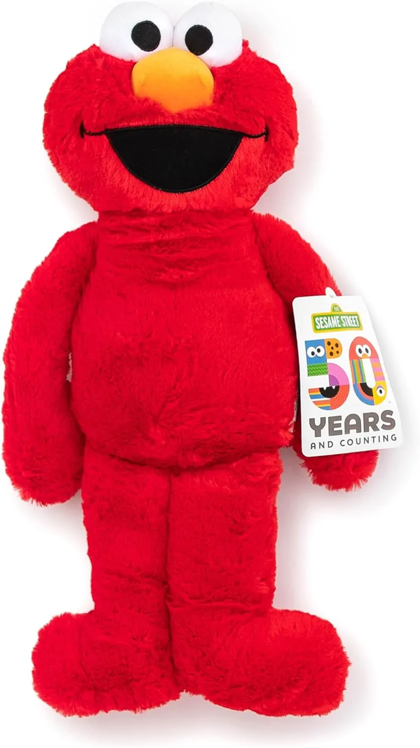 Jay Franco Sesame Street Plush Stuffed Elmo Large Pillow Buddy - Super Soft Polyester Microfiber, 22 inch (Official Sesame Street Product)