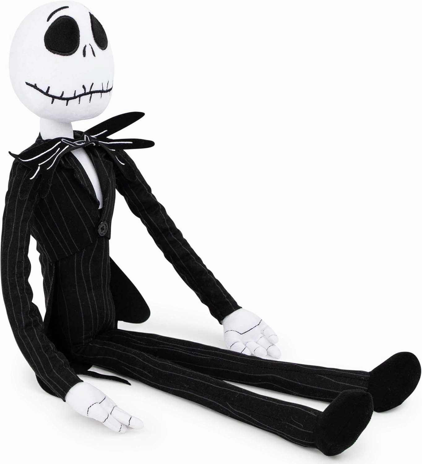Jay Franco Disney Nightmare Before Christmas Plush Stuffed Jack Skellington Pillow Buddy - Kids Super Soft Polyester Microfiber - 27 inch (Official Disney Product)
