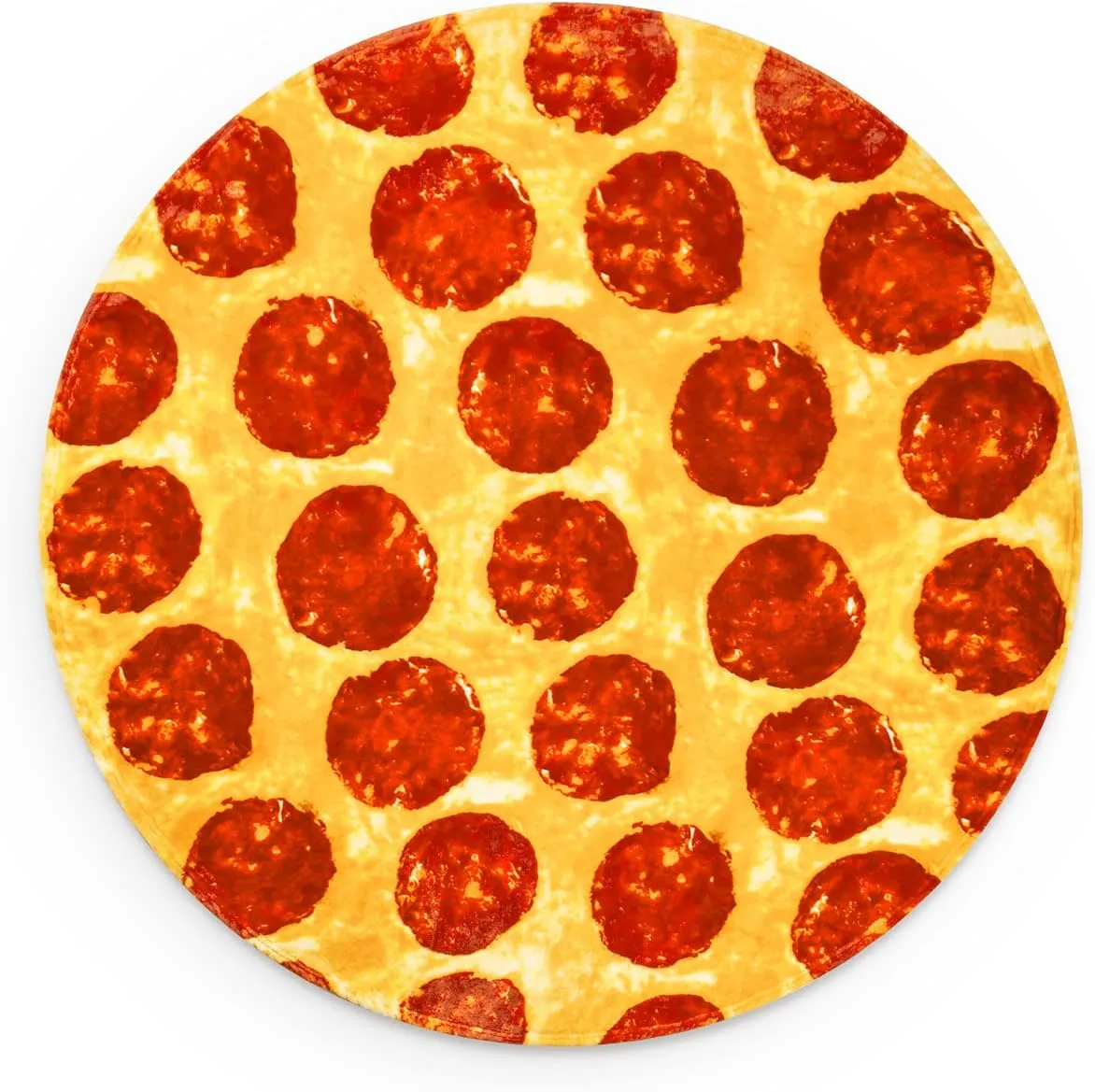 Jekeno Pizza Blanket Gifts for Kids Adult, Funny Food Blanket for Boys Girls Teens, Round Novelty Throw Blanket, Christmas Birthday Valentines Day Decor Gifts for Age 2-10 Year Old