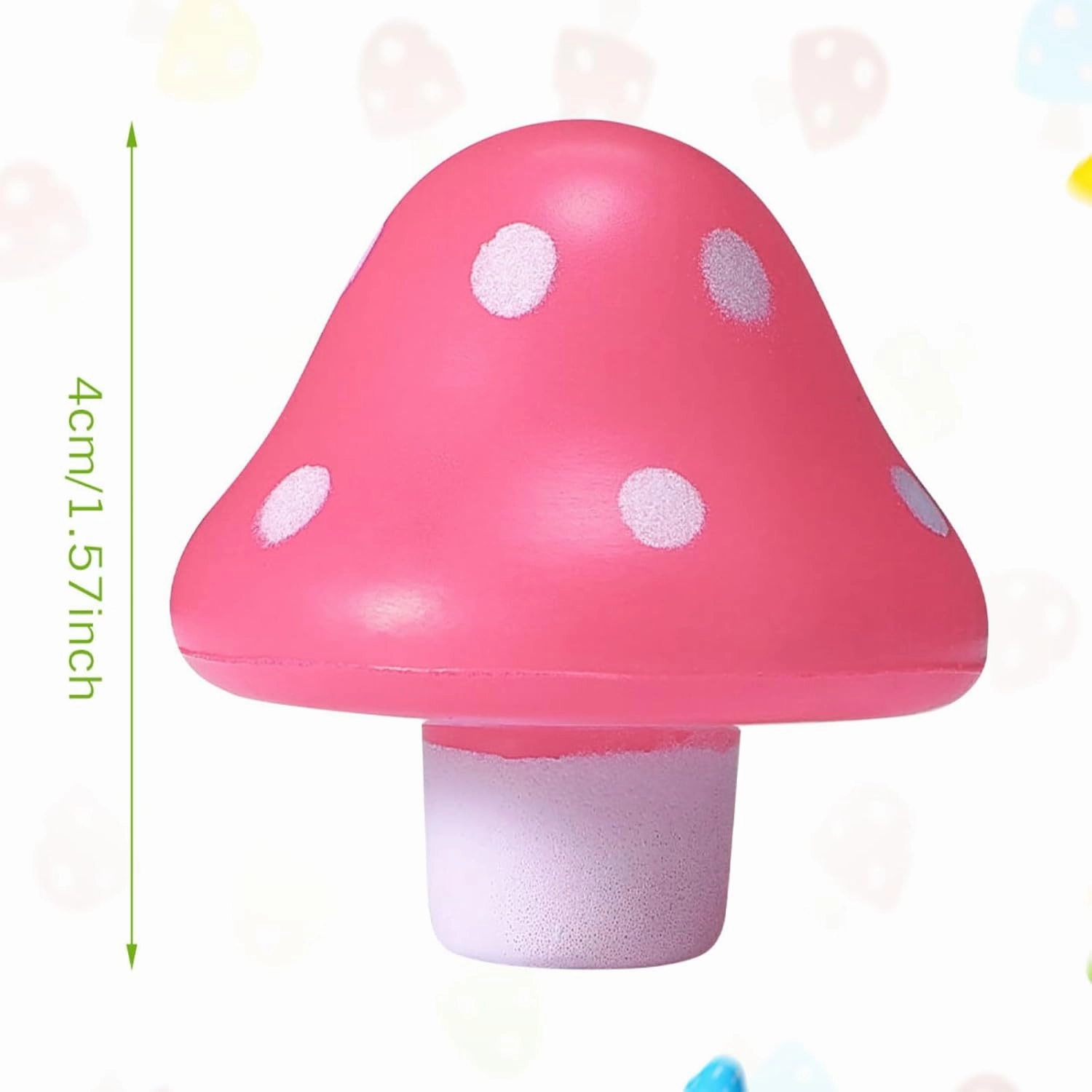 Jerify Mushroom Stress Balls PU Foam Stretchy Balls Stress Relief 1.57 Inch Mini Toys for Adults Mushroom Shape Balls Adult Fidget Toys for Anxiety Relaxing