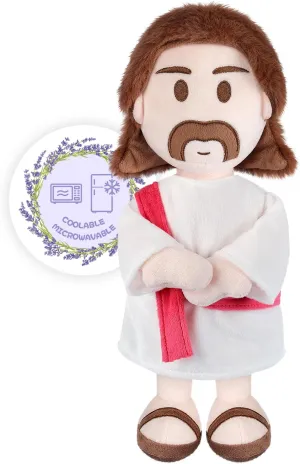 Jesus Plush, Warmable & Coolable Stuffed Animal, Lavender Scented Heating Pad for Relaxation, Jesus Gifts for Kids & Adults