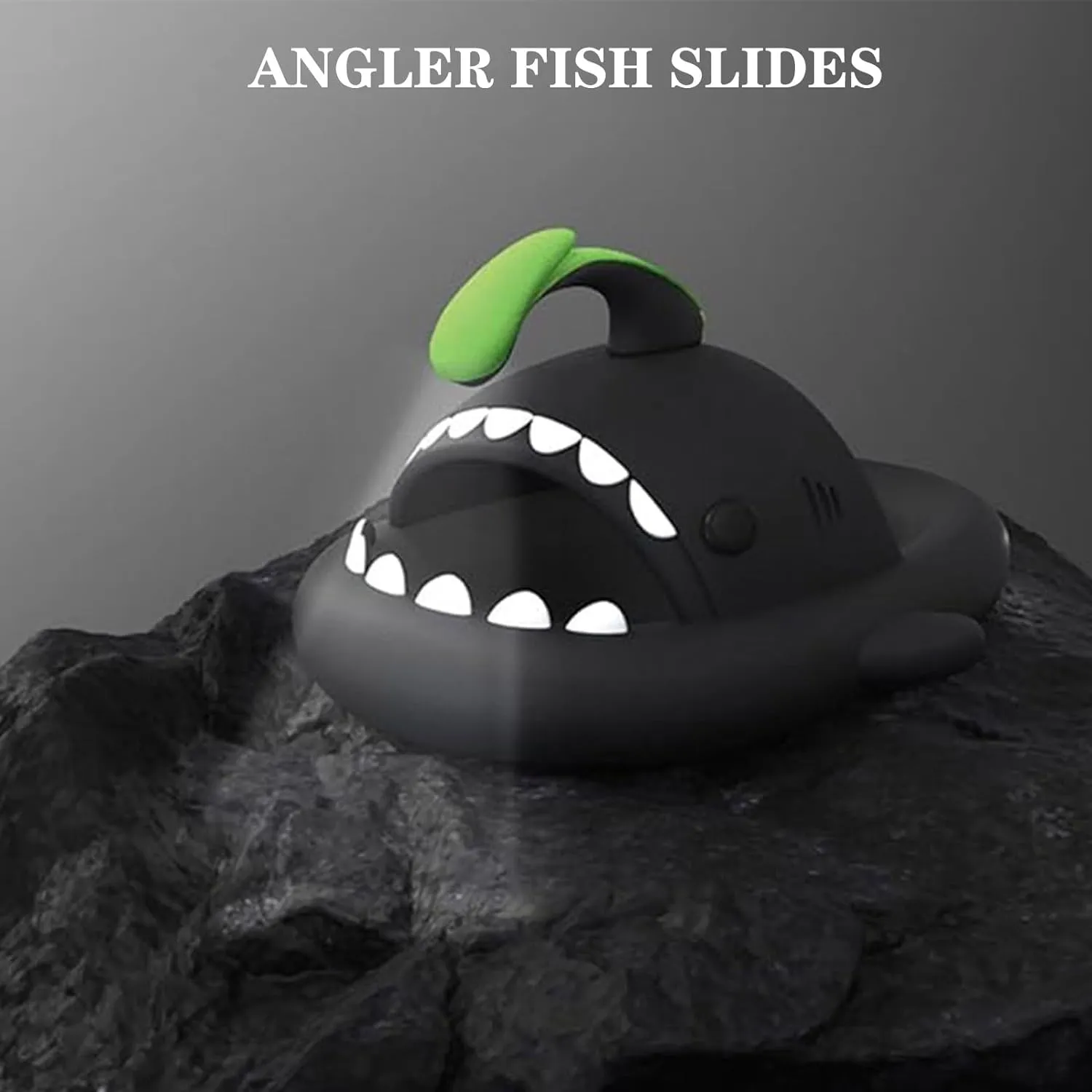 Jfxgjuv Sharklas Polares Sharky Chanclas Originales Angler Fish Slides Glow in The Dark Cloud Shark Slides Thick Sole Non Slip Open Toe Shark Slippers for Women Men