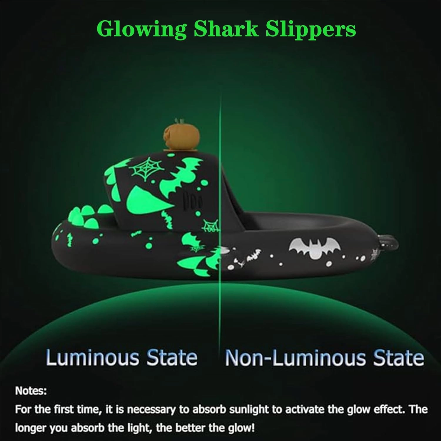 Jfxgjuv Sharklas Polares Sharky Chanclas Originales Angler Fish Slides Glow in The Dark Cloud Shark Slides Thick Sole Non Slip Open Toe Shark Slippers for Women Men