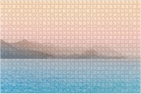 Jigsaw Puzzles 1000 Pieces for Adult Wonderful Scenic Seascape Natural Dramatic Orange Sunrise Mountain Puzzle Game for Family Wooden Puzzle Toy Educational Games Puzzles for Home Decor