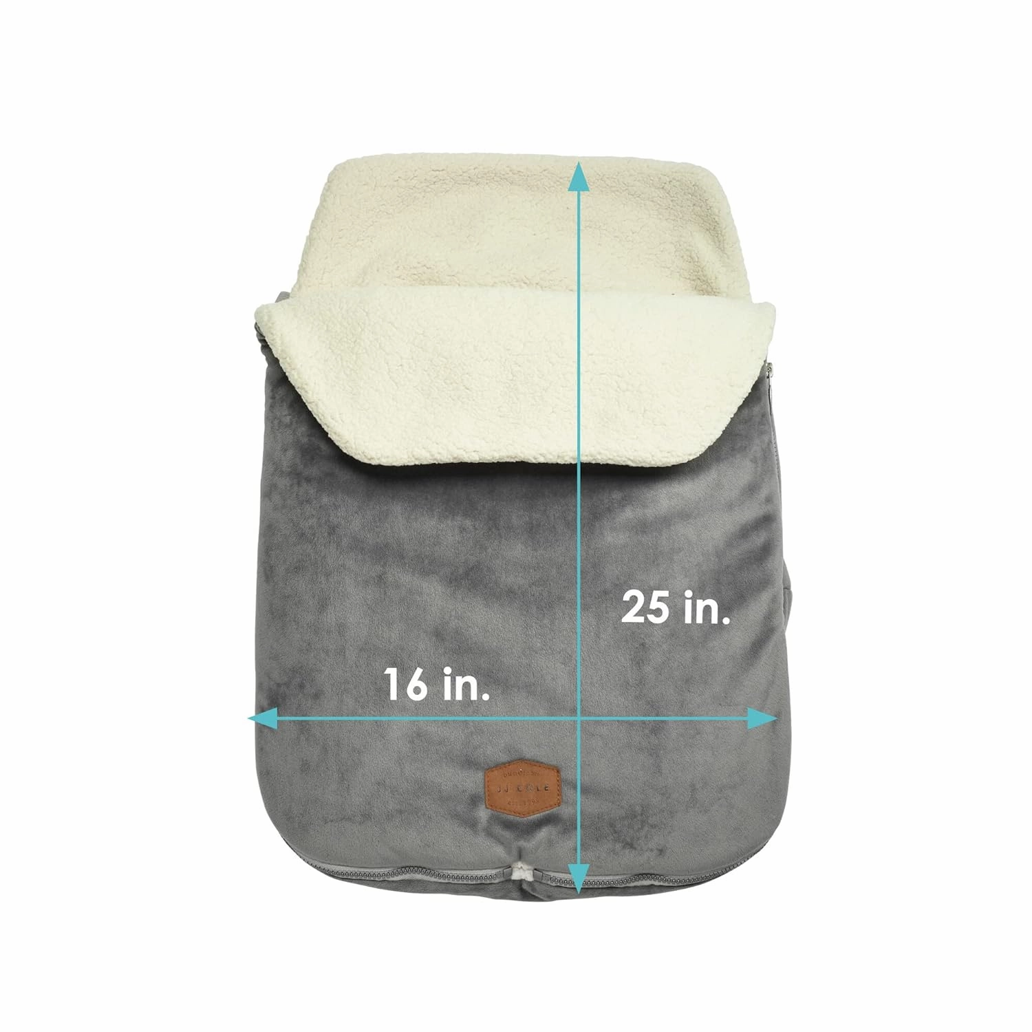 JJ Cole Bundleme - Original, Baby Bunting Bag, Winter Protection for Baby Car Seats and Strollers, Graphite