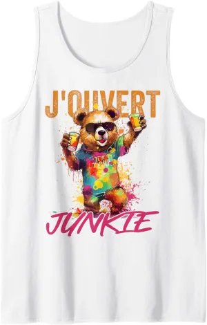J'Ouvert Junkie, Soca Fans, Caribbean Carnival Party, Men Tank Top
