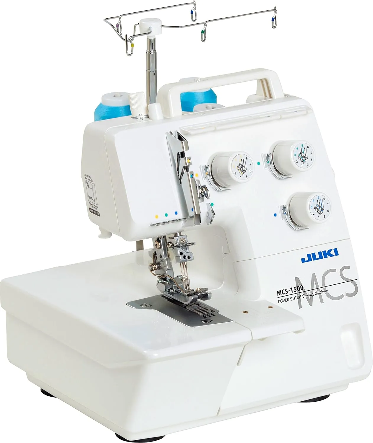 JUKI mcs-1500 recouvreuse 2/3 Needles, Metal, White, 28 x 33.5 x 28.5 cm