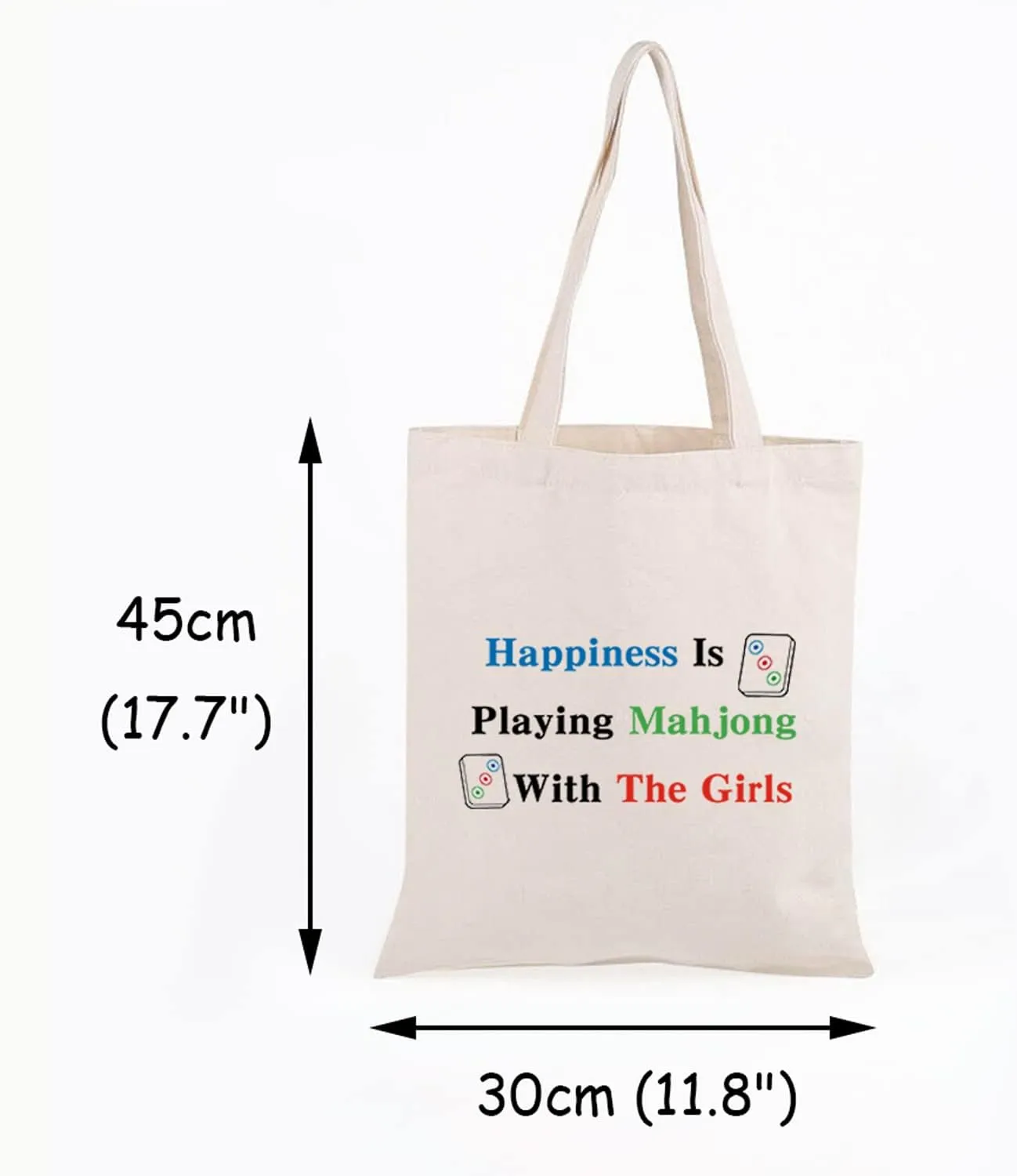 JXGZSO Mahjong Bag - Happiness Is Playing Mahjong With The Girl Board Game Bag