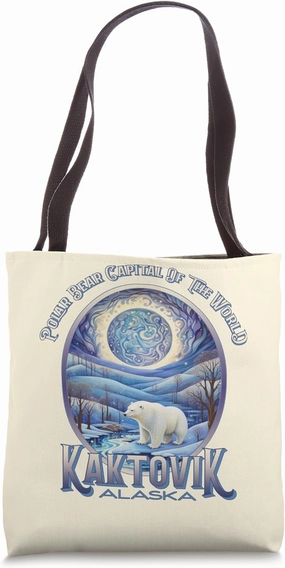 Kaktovik Alaska Polar Bear Capital Arctic Barter Island Tote Bag
