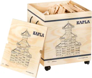 KAPLA Wooden Construction Set - 1000 Building Planks in a Chest - for Ages 3 