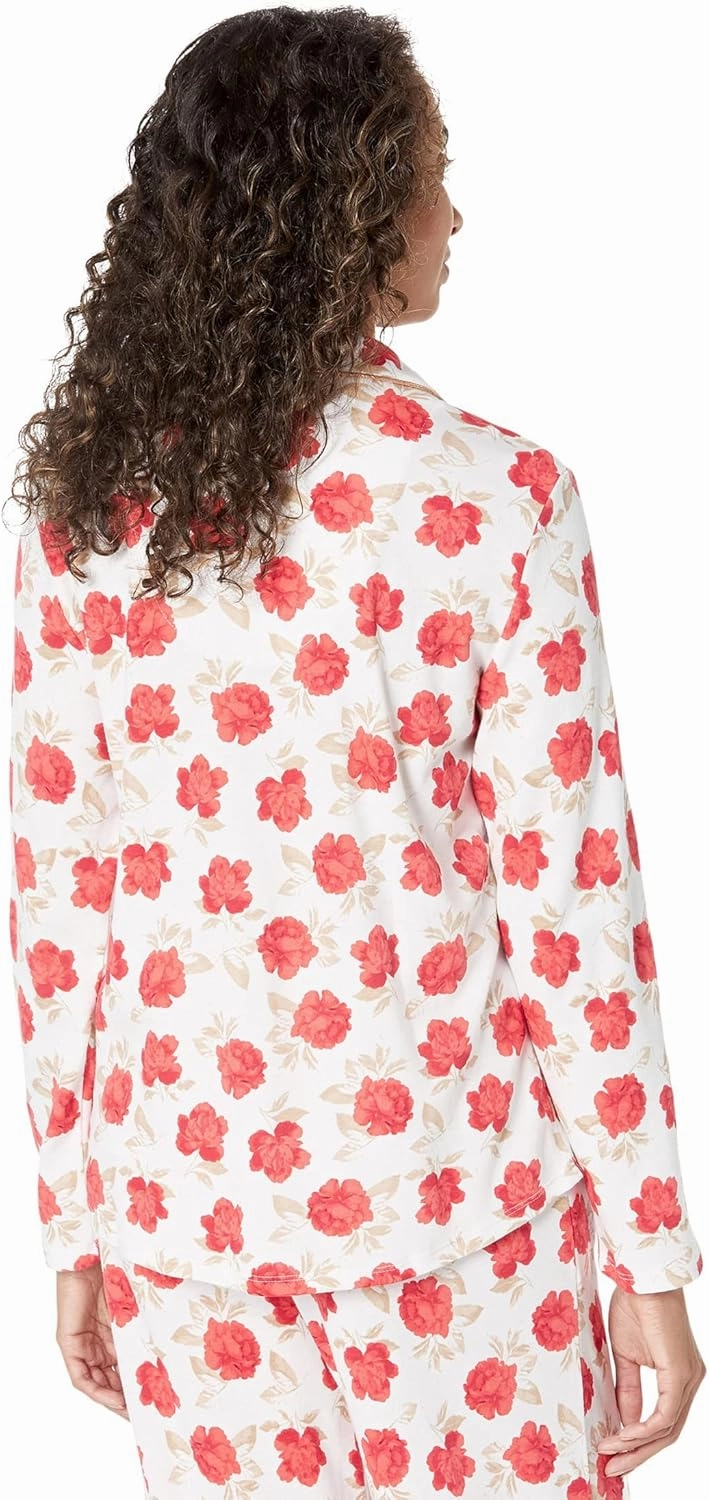 Karen Neuburger Women's Print Notch Collar Pj Set