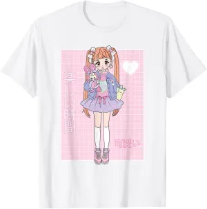 Kawaii Girl Harajuku 90s Japanese Otaku Stylish Aesthetic T-Shirt