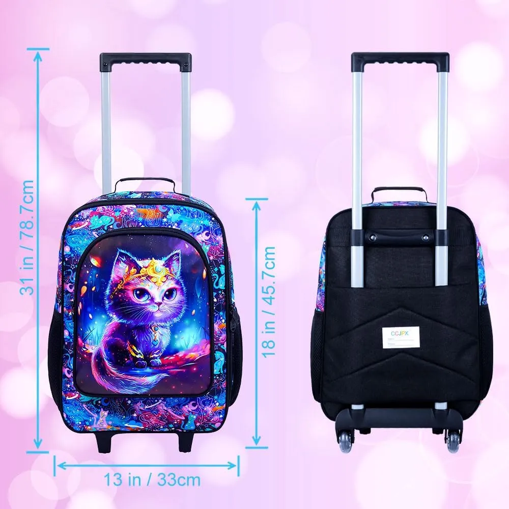 Kids Luggage for Boys and Girls, Cute Dinosaur Unicorn Rolling Wheels Suitcase for Toddler Children
