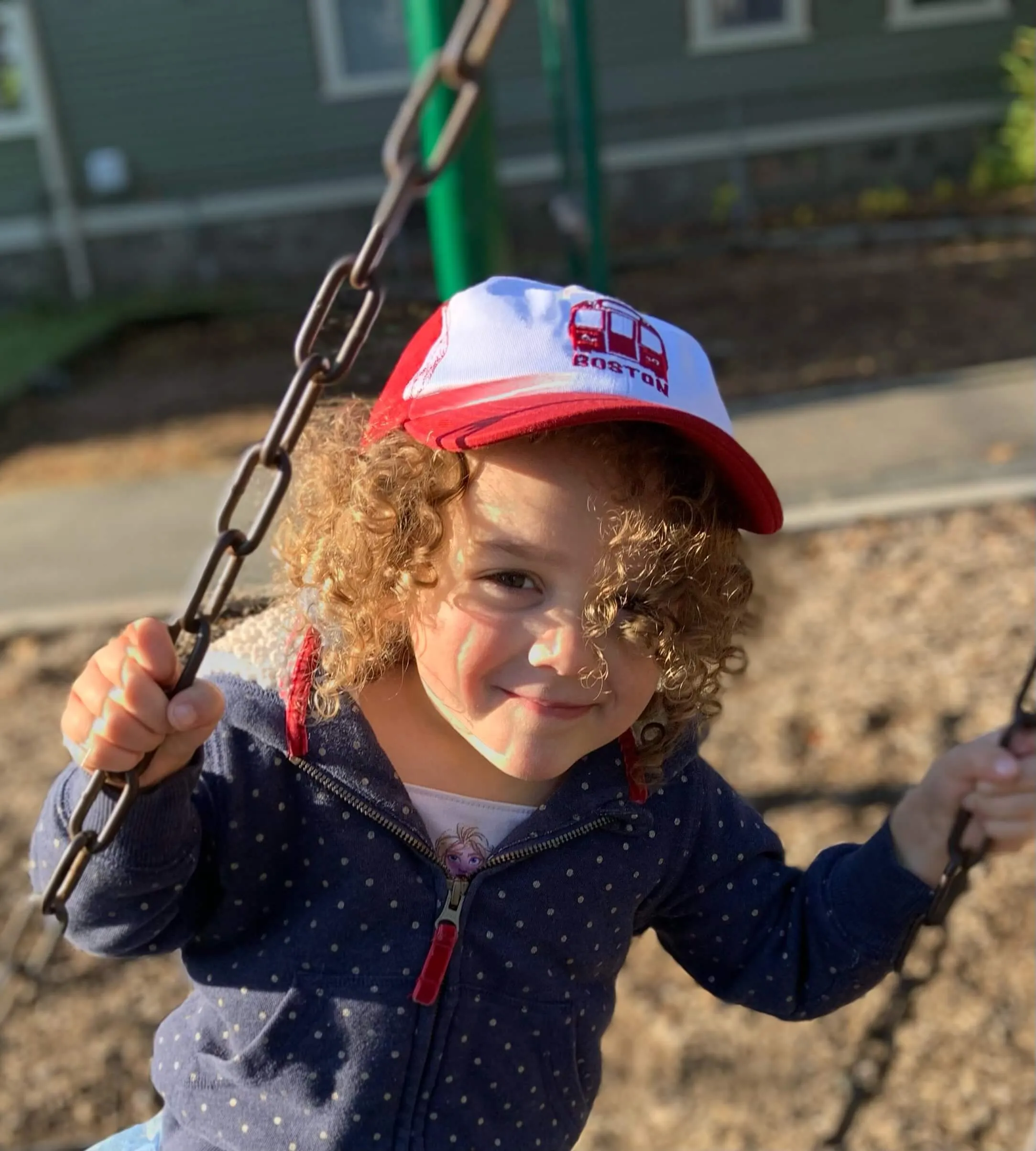 Kids MBTA Red Line Train Cap - White/Red