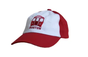Kids MBTA Red Line Train Cap - White/Red