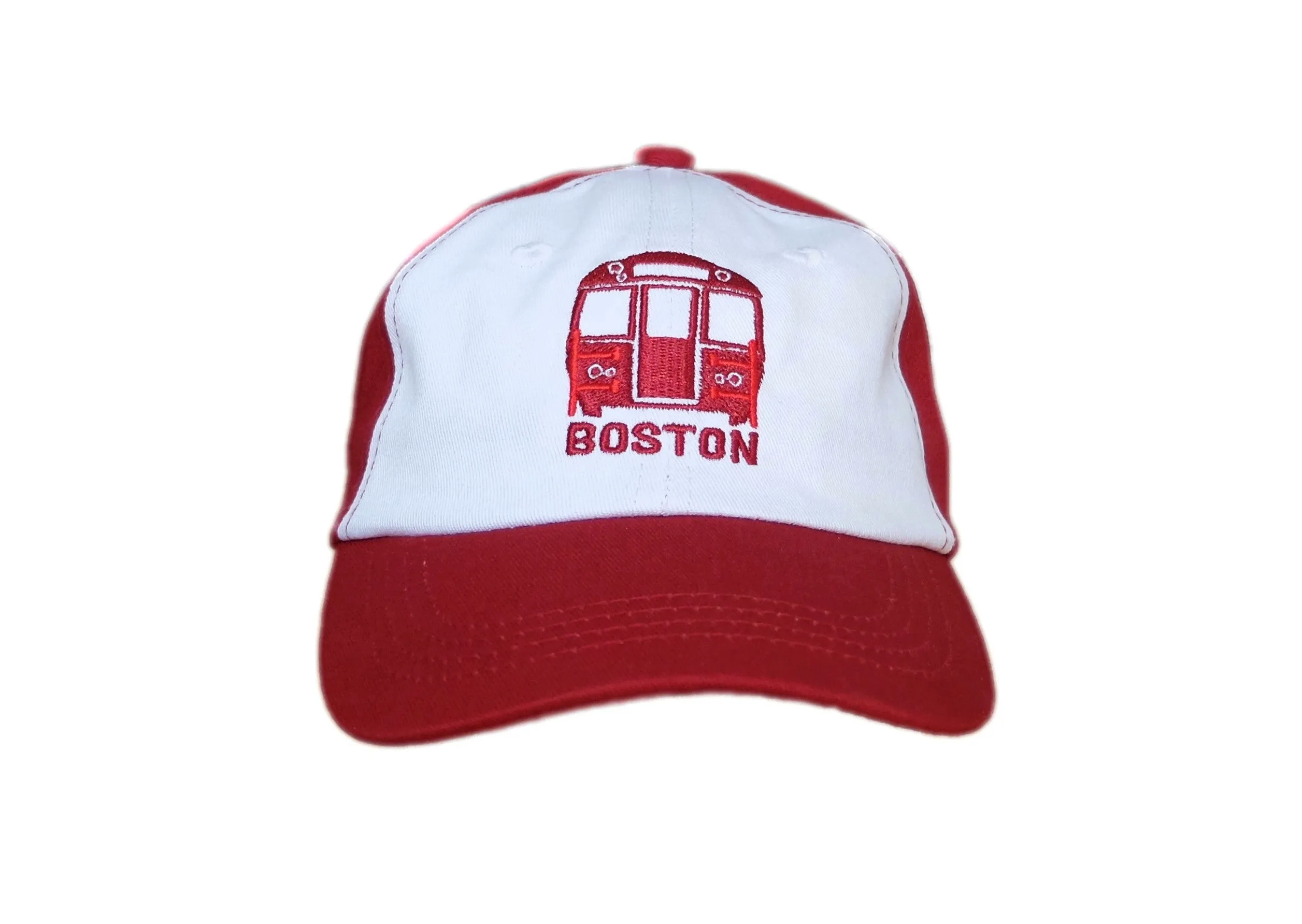 Kids MBTA Red Line Train Cap - White/Red