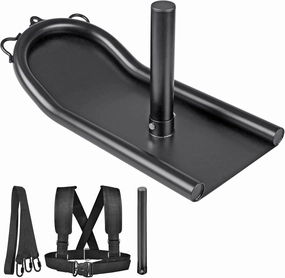 Kipika Weight Sled, Fitness Sled, Fitness Strength Training Sled, Speed Training Sled - Heavy-Duty Weight Training Equipment for Muscle Building and Explosive Power - Suitable for 1” & 2“ Weight Plate