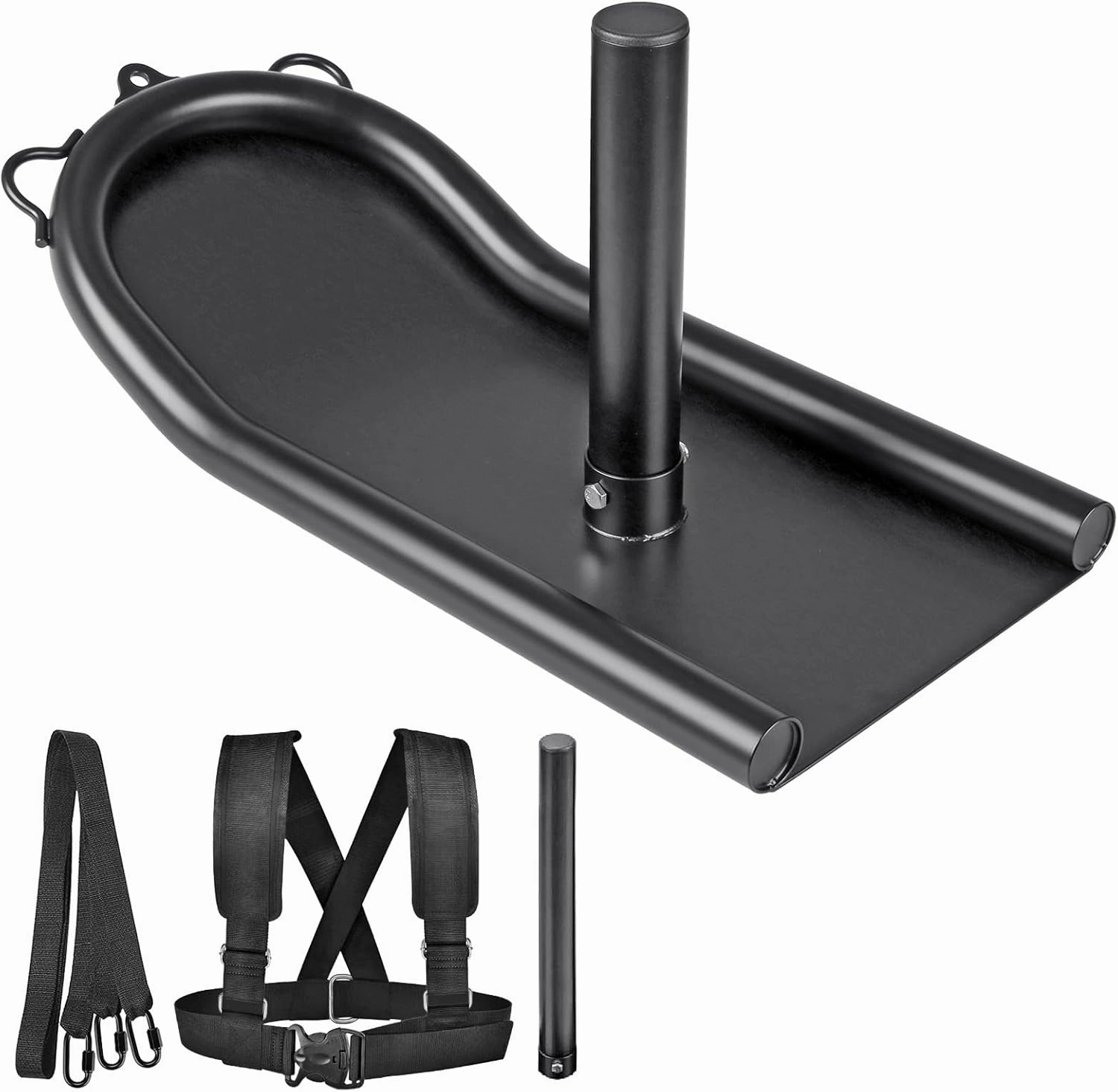 Kipika Weight Sled, Fitness Sled, Fitness Strength Training Sled, Speed Training Sled - Heavy-Duty Weight Training Equipment for Muscle Building and Explosive Power - Suitable for 1” & 2“ Weight Plate