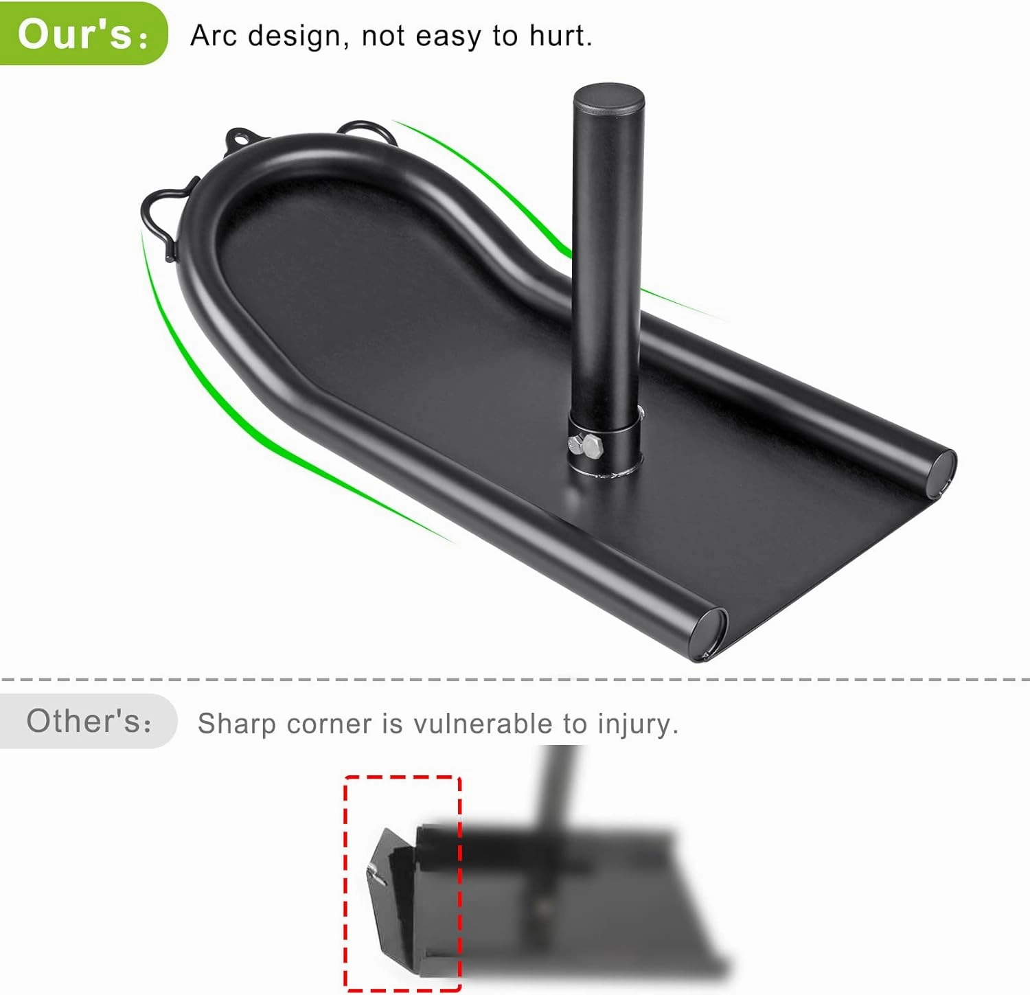 Kipika Weight Sled, Fitness Sled, Fitness Strength Training Sled, Speed Training Sled - Heavy-Duty Weight Training Equipment for Muscle Building and Explosive Power - Suitable for 1” & 2“ Weight Plate
