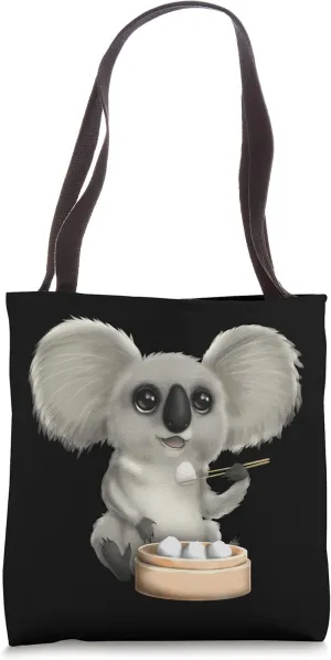 Koala Bear Dim Sum Dumpling Cute Asian Chinese Food Kawaii Tote Bag