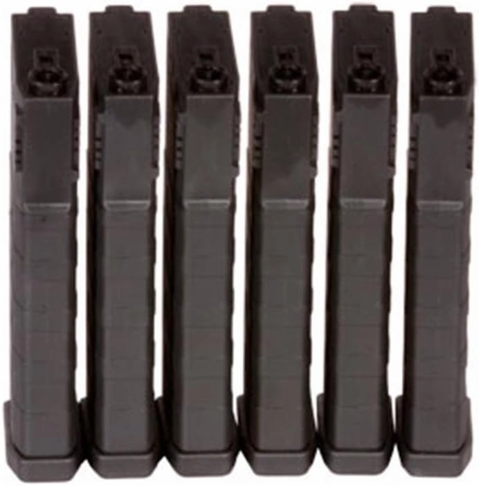 KWA / 6-Pack of 6mm 120rd Polymer K120 Mid-Capacity Airsoft Magazines (197-04106)