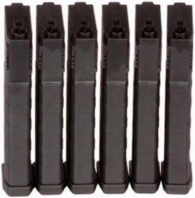 KWA / 6-Pack of 6mm 120rd Polymer K120 Mid-Capacity Airsoft Magazines (197-04106)