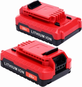 Lasica 2Pack Compatible with Porter Cable 3.0Ah 20V Battery, Replacement for Porter-Cable 20-Volt Battery PCC681L PCCK6118 PCCK647LB PCC685LP PCC682L PCC680L 20Volt MAX Cordless Tool Battery Packs