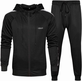 Lavnis Men's Casual Tracksuit Long Sleeve Running Jogging Athletic Sports Set