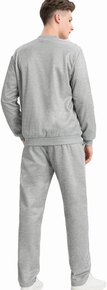 Lavnis Men's Casual Tracksuit Long Sleeve Running Jogging Athletic Sports Set