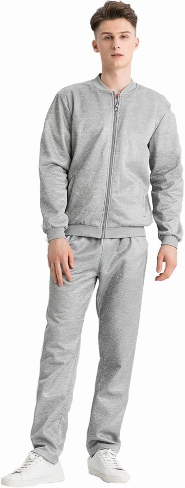 Lavnis Men's Casual Tracksuit Long Sleeve Running Jogging Athletic Sports Set