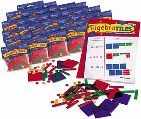 Learning Resources Algebra Tile Class Set - Classroom And Teacher Must Haves, Board Bame, Homeschool Supplies, Math Manipulatives Workbook, Montessori Fraction Materials, Educational STEM