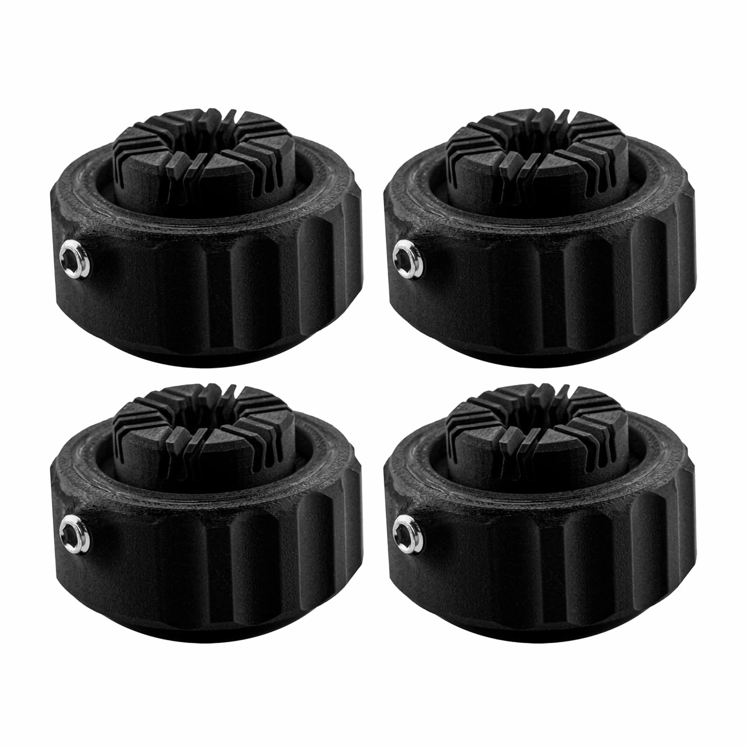 Leveling and Anti-Vibration Feet for Bambu Lab X1 and P1 Series 3D Printers, Compatible with P1P, P1S, X1 Carbon (Black, 4-Pack)