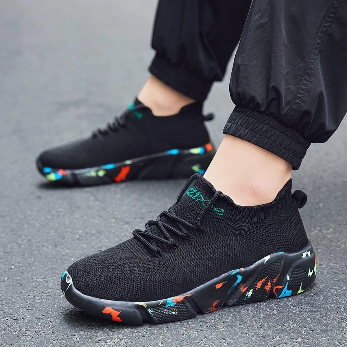 LIBINXIF Womens & Mens Light Breathable Fashion Slip Resistant Sneakers - Comfortable Walking & Running Shoes